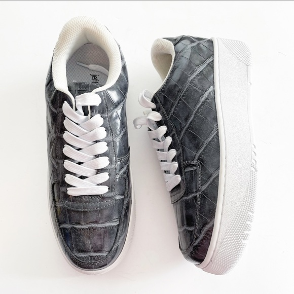 Jeffrey Campbell Shoes - Jeffrey Campbell Court Croc Grey Platform Sneaker
